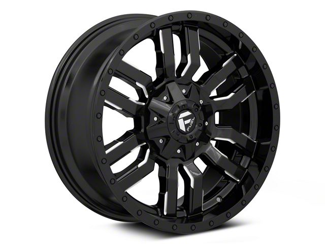 Fuel Wheels Sledge Gloss Black Milled Wheel; 20x10 (84-01 Jeep Cherokee XJ)
