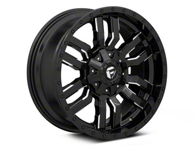 Fuel Wheels Sledge Gloss Black Milled Wheel; 20x9 (87-95 Jeep Wrangler YJ)