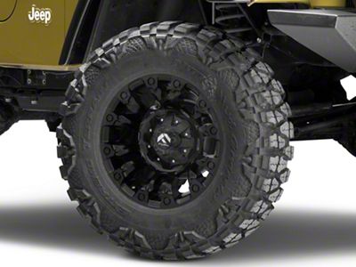 Fuel Wheels Vapor Matte Black Wheel; 17x9 (97-06 Jeep Wrangler TJ)