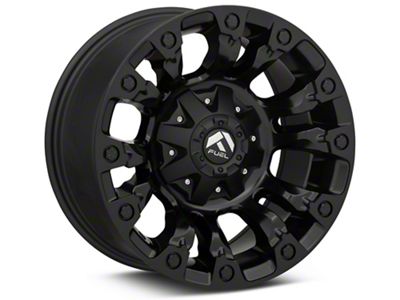 Fuel Wheels Vapor Matte Black Wheel; 17x9 (87-95 Jeep Wrangler YJ)