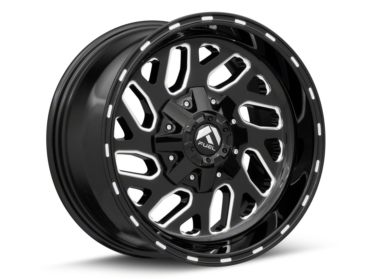 Fuel Wheels Jeep Wrangler Triton Gloss Black Milled Wheel; 20x10 ...