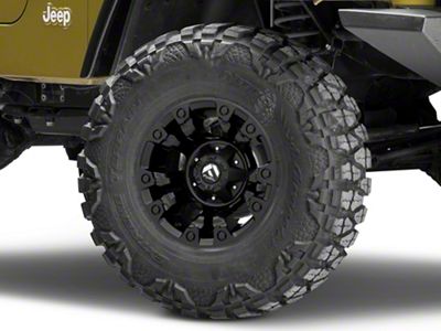 Fuel Wheels Vapor Matte Black Wheel; 15x8 (97-06 Jeep Wrangler TJ)