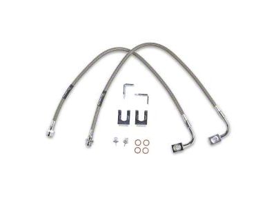 Rubicon Express Rear Stainless Steel Brake Lines for 3 to 4.50-Inch Lift (07-18 Jeep Wrangler JK)