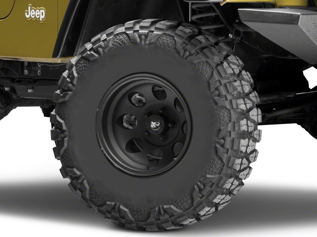 Pro Comp Wheels Jeep Wrangler Series 7069 Matte Black Wheel; 15x10  7069-5165 (97-06 Jeep Wrangler TJ)