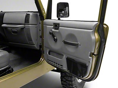 Jeep Wrangler Door Interior Trim Panel; Driver Side; Black (87-95 Jeep  Wrangler YJ)