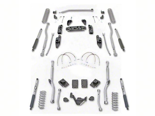 Rubicon Express 3.50-Inch Extreme-Duty 4-Link Long Arm Lift Kit (07-18 Jeep Wrangler JK 2-Door)