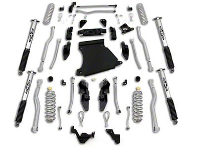 Rubicon Express 4.50-Inch Extreme-Duty 4-Link Long Arm Lift Kit (07-18 Jeep Wrangler JK 2-Door)