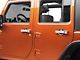 Rugged Ridge Door Handle Covers with Recess Guards; Chrome (07-18 Jeep Wrangler JK 4-Door)