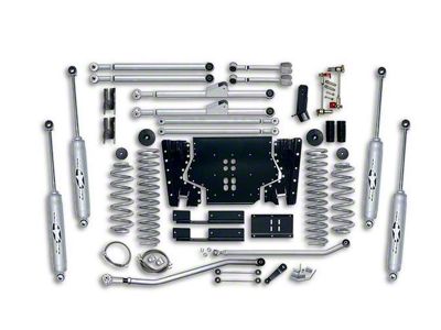 Rubicon Express 3.50-Inch Extreme-Duty Long Arm Lift Kit with Rear Track Bar (03-06 Jeep Wrangler TJ, Excluding Unlimited)
