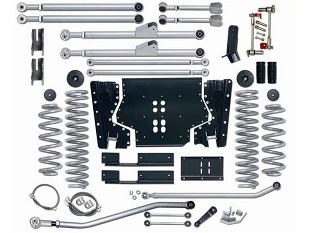 Rubicon Express 5.50-Inch Extreme-Duty Long Arm Lift Kit with Rear Track Bar (03-06 Jeep Wrangler TJ, Excluding Unlimited)
