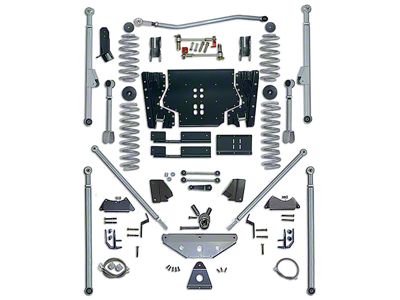 Rubicon Express 5.50-Inch Extreme-Duty Long Arm Lift Kit with Rear Tri-Link (03-06 Jeep Wrangler TJ, Excluding Unlimited)