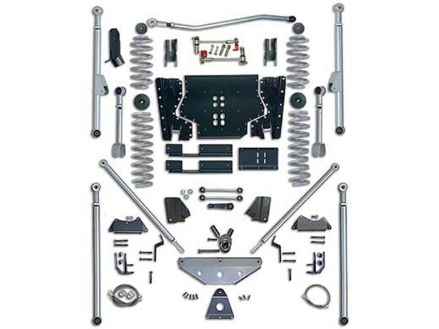 Rubicon Express 4.50-Inch Extreme-Duty Long Arm Lift Kit with Rear Tri-Link (04-06 Jeep Wrangler TJ Unlimited)