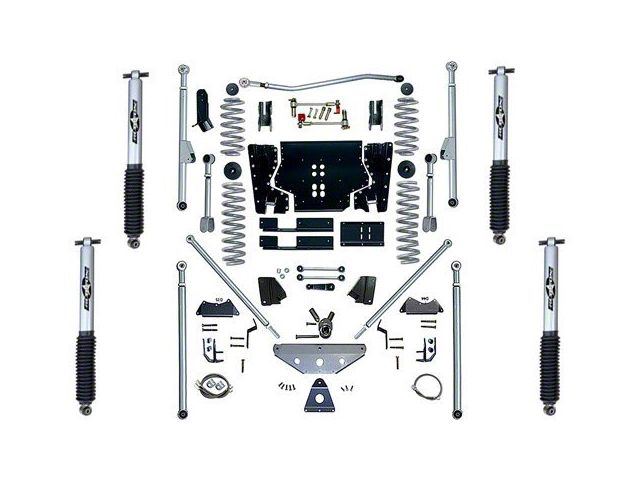 Rubicon Express 5.50-Inch Extreme-Duty Long Arm Lift Kit with Rear Tri-Link (97-02 Jeep Wrangler TJ)
