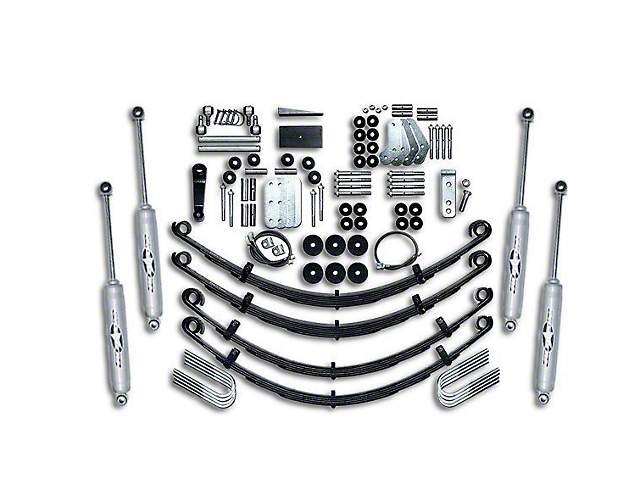 Rubicon Express 4.50-Inch Extreme-Duty Leaf Spring Lift Kit (87-95 Jeep Wrangler YJ)