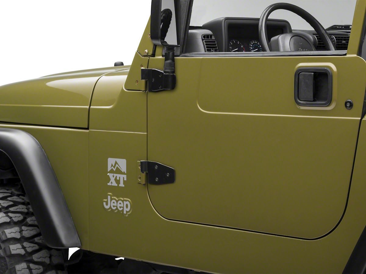 Rugged Ridge Jeep Wrangler Door Hinge Set For Half Doors 11202 01