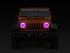 Oracle OE Style Headlights with ColorSHIFT Halo; Chrome Housing; Clear Lens (07-18 Jeep Wrangler JK)