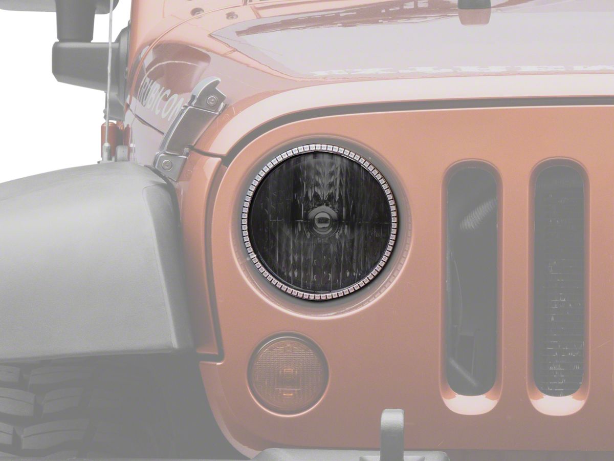 Oracle Jeep Wrangler LED Headlight Halo Conversion Kit J119461 (07-16 Jeep  Wrangler JK)