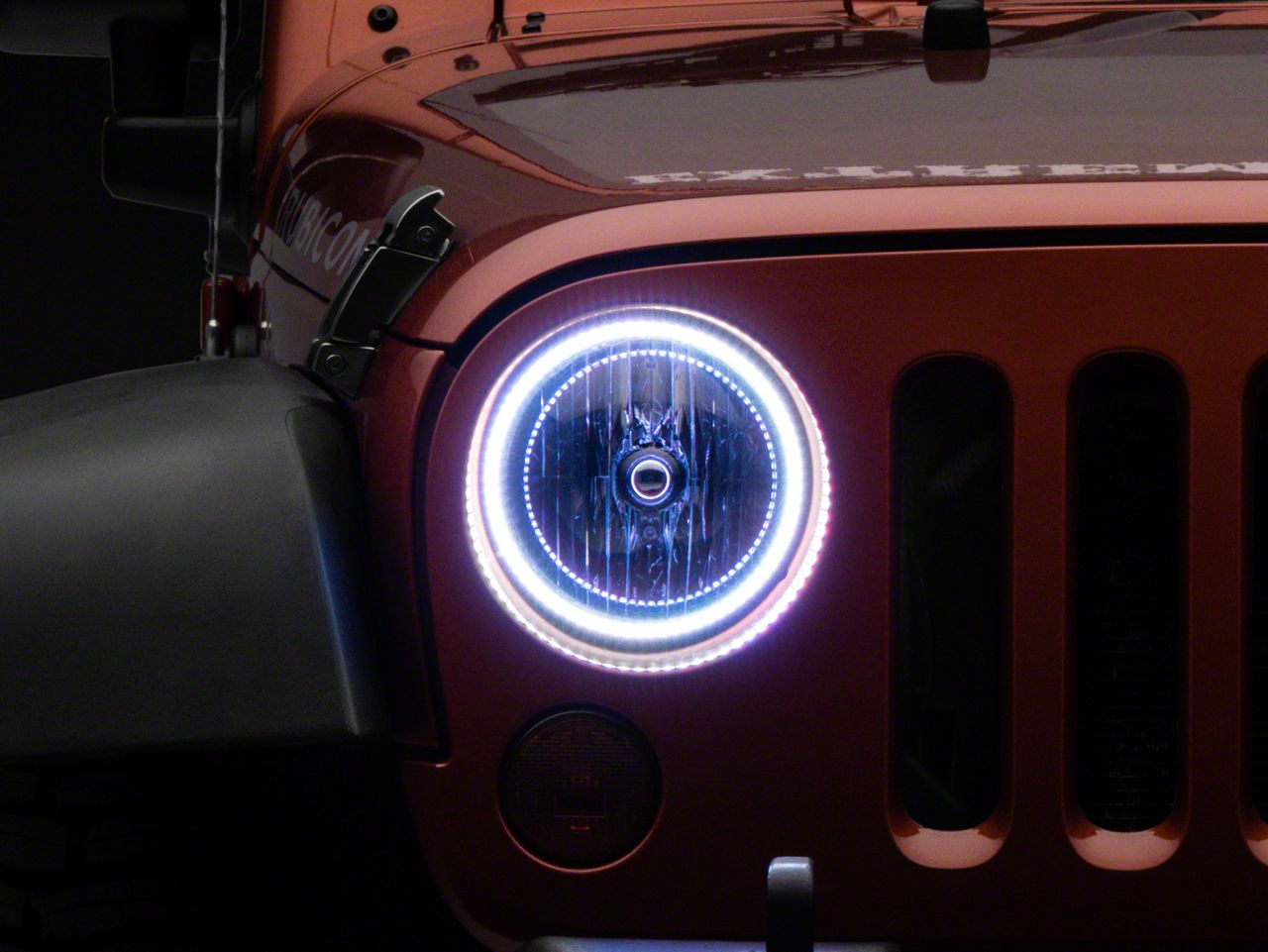 Oracle Jeep Wrangler LED Waterproof Headlight Halo Conversion Kit