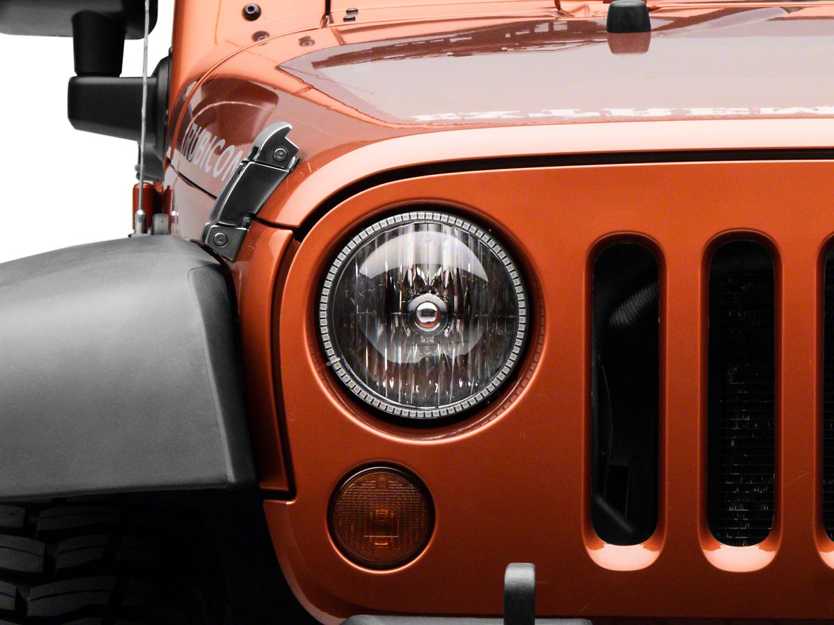 Oracle Jeep Wrangler LED Waterproof Headlight Halo Conversion Kit