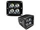 Oracle 3-Inch LED Square Lights with A-Pillar Mounting Brackets (07-18 Jeep Wrangler JK)