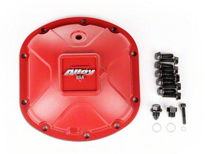 Alloy USA Dana 30 Aluminum Differential Cover; Red (03-18 Jeep Wrangler TJ & JK, Excluding Rubicon)