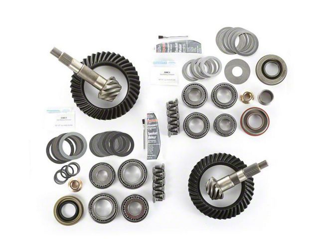 Alloy USA Dana 30 Front Axle/44 Rear Axle Ring and Pinion Gear Kit with Master Overhaul Kit; 4.56 Gear Ratio (97-06 Jeep Wrangler TJ)