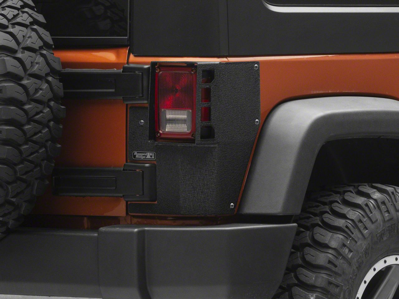 Rugged Ridge Jeep Wrangler XHD Rear Corner Guards 11615.21 (0718 Jeep Wrangler JK 2 Door)