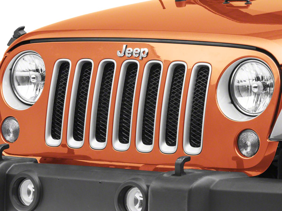 Introducir 62+ imagen grill inserts for jeep wrangler jk