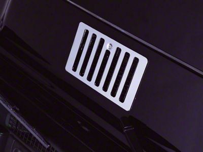 Rugged Ridge Cowl Vent Cover; Stainless Steel (97-06 Jeep Wrangler TJ)