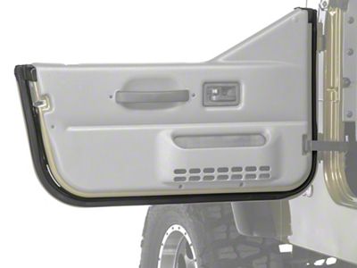 Half Door Weatherstrip; Driver Side (97-06 Jeep Wrangler TJ)