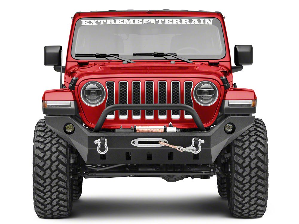 Barricade Extreme HD Full Width Front Bumper with LED Fog Lights