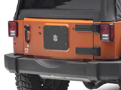 Deegan 38 Spare Tire Delete with License Plate Mount (07-18 Jeep Wrangler JK)