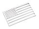 Stainless Steel American Flag Emblem; Polished (Universal; Some Adaptation May Be Required)