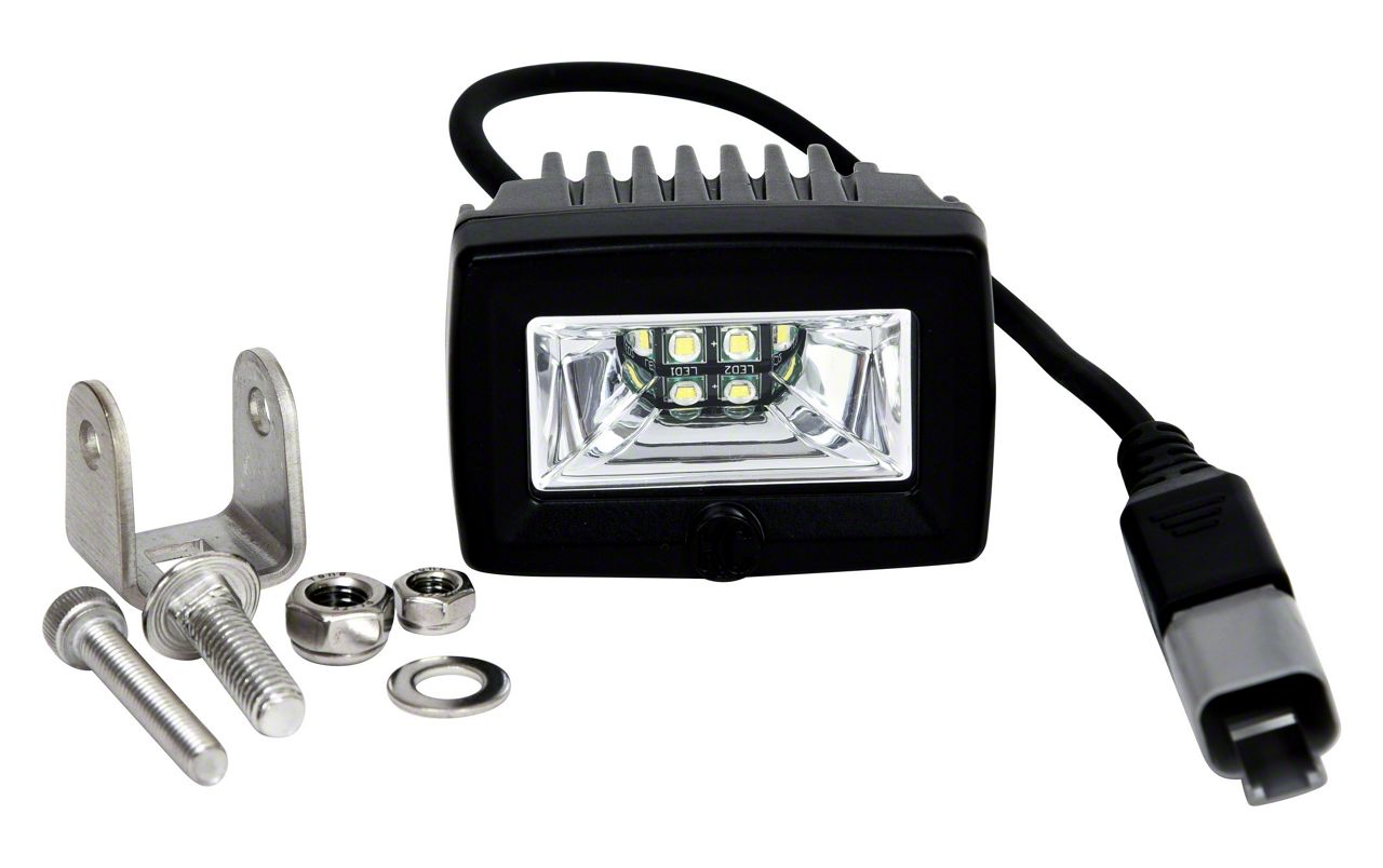 KC HiLiTES 2-Inch C-Series C2 LED Backup Light; Flood Beam (Universal; Some Adaptation May Be Required)