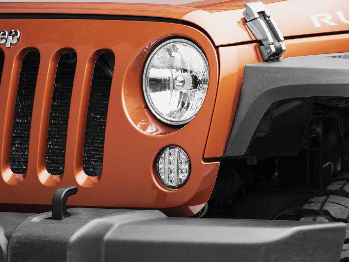 Raxiom Jeep Wrangler Axial Series LED Front Turn Signals; Clear J119944  (07-18 Jeep Wrangler JK) - Free Shipping