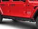 N-Fab Wheel 2 Wheel Nerf Side Step Bars; Textured Black (18-24 Jeep Wrangler JL 4-Door)