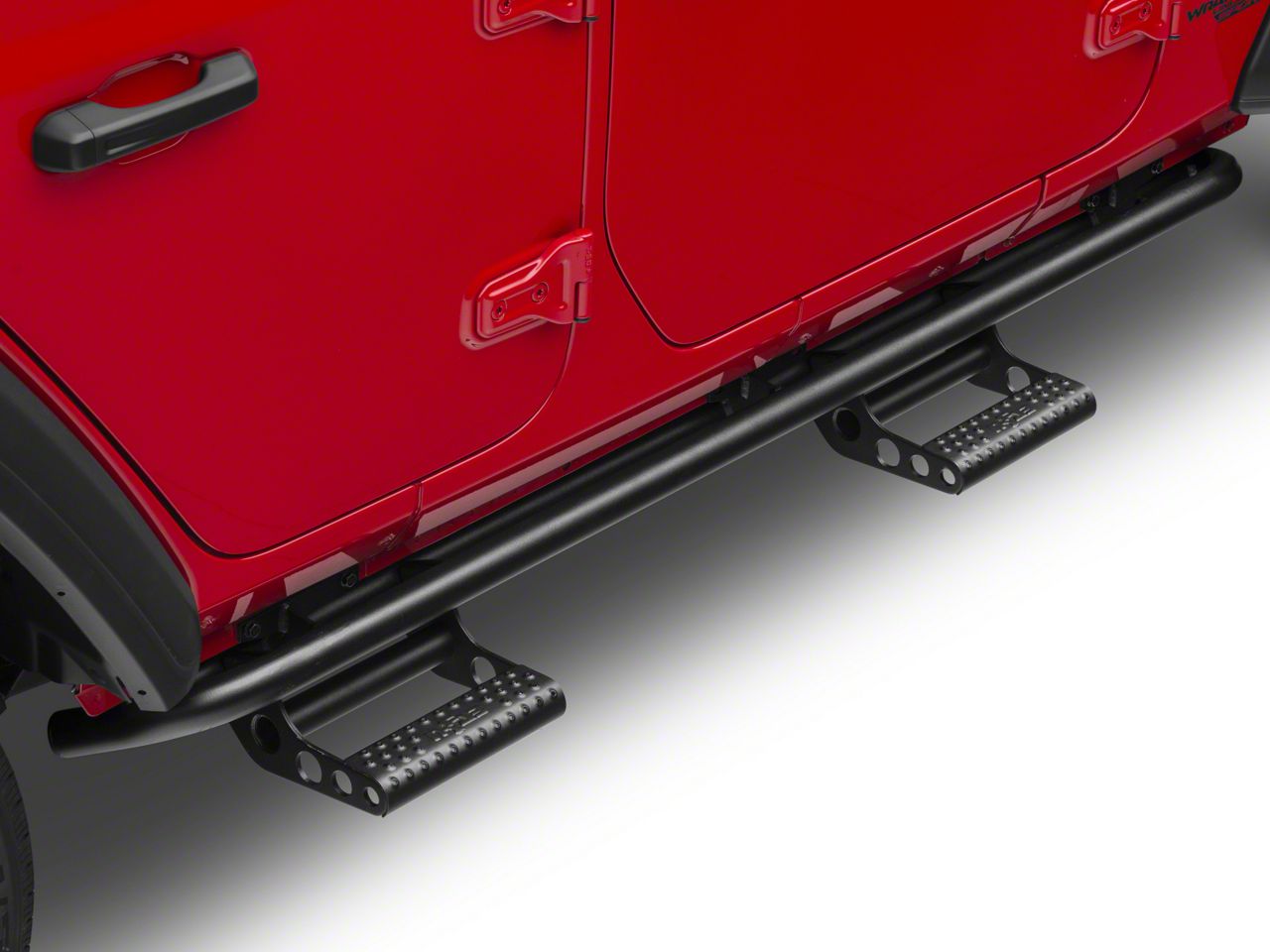 N Fab Jeep Wrangler Cab Length Rkr Side Step Bars Textured Black