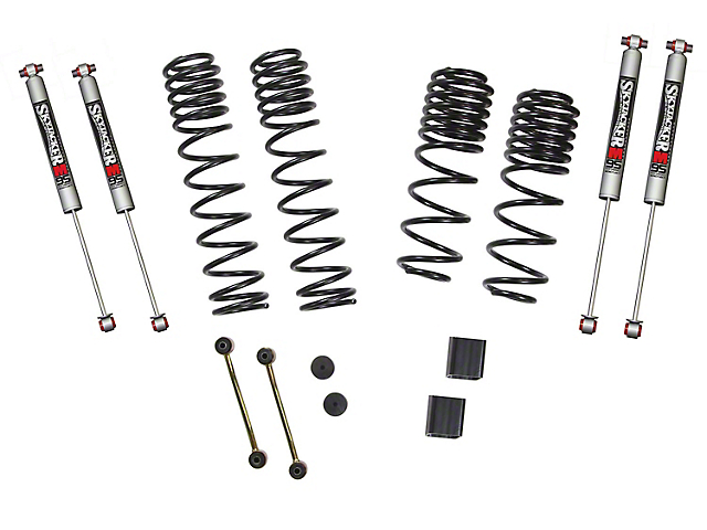 SkyJacker 1 to 1.50-Inch Dual Rate Long Travel Suspension Lift Kit with M95 Performance Shocks (18-23 2.0L or 3.6L Jeep Wrangler JL 4-Door, Excluding Rubicon)