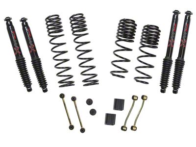 SkyJacker 2 to 2.50-Inch Dual Rate Long Travel Suspension Lift Kit with Black MAX Shocks (18-24 2.0L or 3.6L Jeep Wrangler JL 4-Door, Excluding Rubicon)