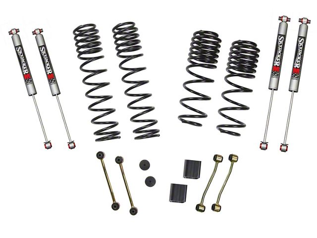 SkyJacker 2 to 2.50-Inch Dual Rate Long Travel Suspension Lift Kit with M95 Performance Shocks (18-24 2.0L or 3.6L Jeep Wrangler JL 4-Door, Excluding Rubicon)