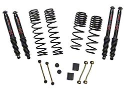SkyJacker 2 to 2.50-Inch Dual Rate Long Travel Suspension Lift Kit with Black MAX Shocks (18-23 2.0L or 3.6L Jeep Wrangler JL Rubicon 4-Door)