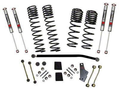 SkyJacker 3.50 to 4-Inch Dual Rate Long Travel Suspension Lift Kit with M95 Performance Shocks (18-24 2.0L or 3.6L Jeep Wrangler JL Rubicon 4-Door)