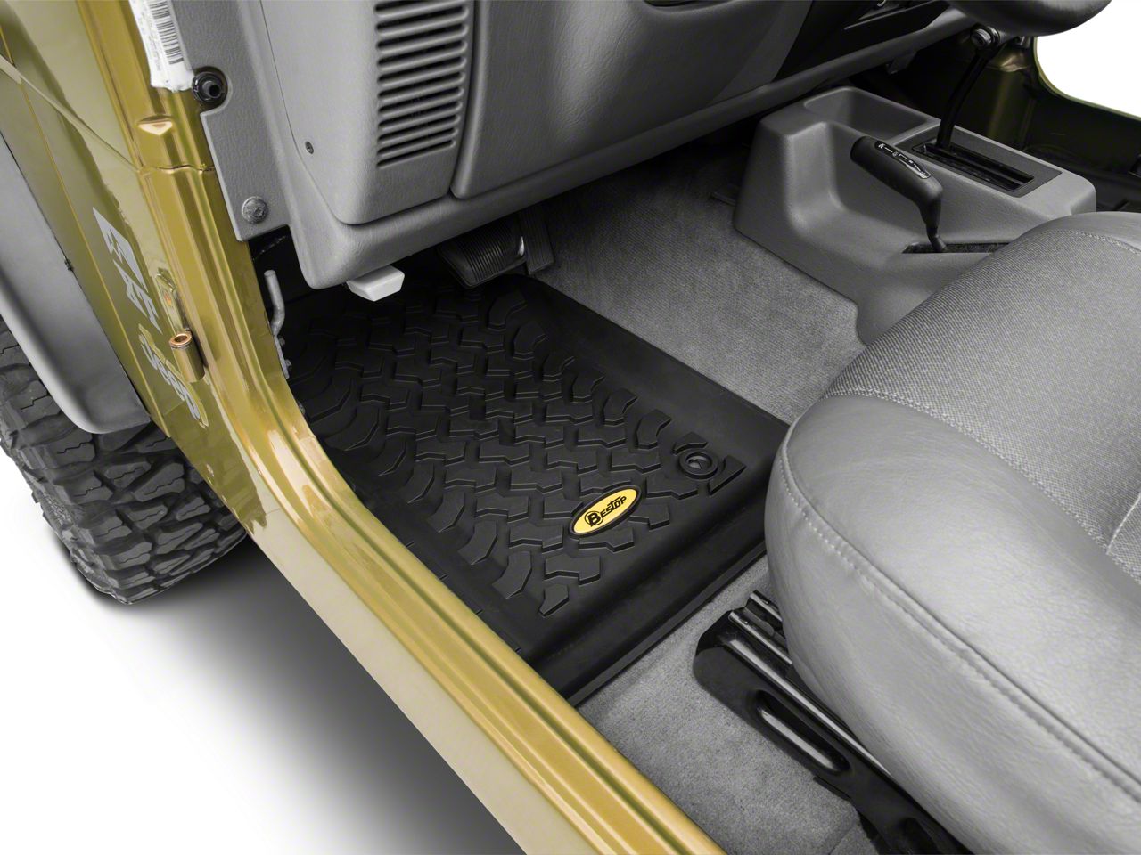 Bestop Jeep Wrangler Front Floor Mats Black 51509 01 97 06 Jeep