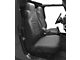 Bestop Front High-Back Seat Covers; Black Denim (87-95 Jeep Wrangler YJ)