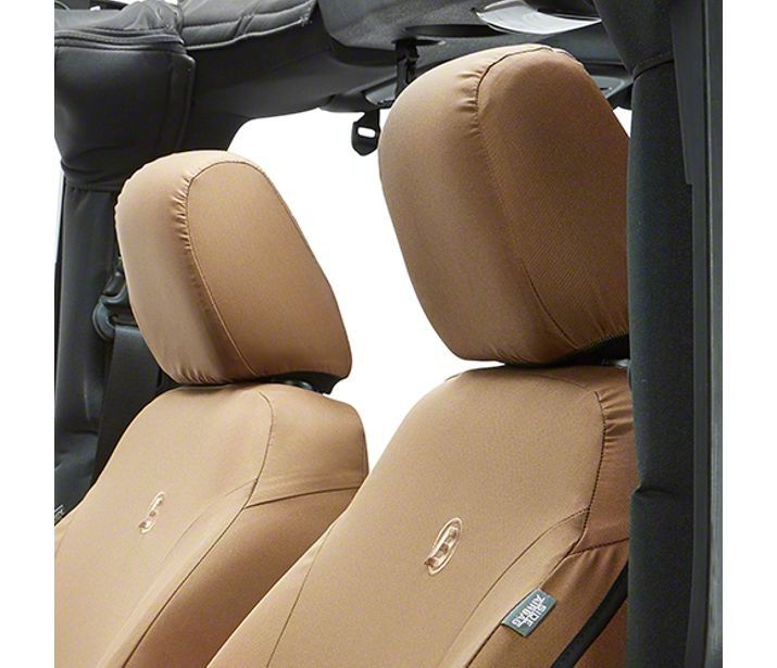 Bestop Jeep Wrangler Front Seat Covers Tan J120186 07 18 Jk - Jeep Tj Seat Covers Tan