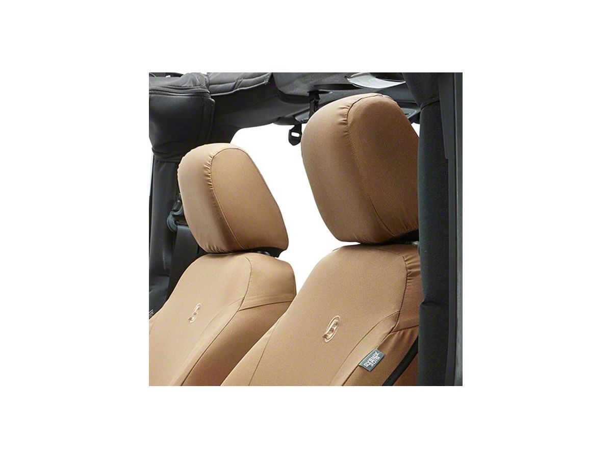 Bestop Jeep Wrangler Front Seat Covers - Tan J120126 (07-18 Jeep Wrangler JK )