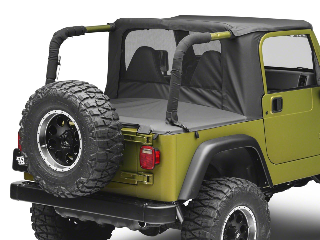 Bestop Jeep Wrangler Halftop Black Denim 53809 15 97 02 Jeep Wrangler Tj W Factory Soft Top