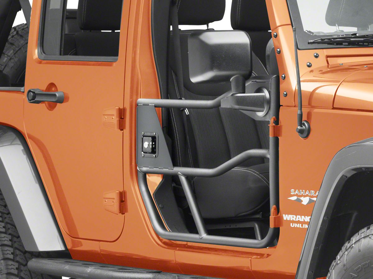 Bestop Jeep Wrangler HighRock 4x4 Element Front Doors - Textured Matte  Black 51826-01 (07-18 Jeep Wrangler JK)