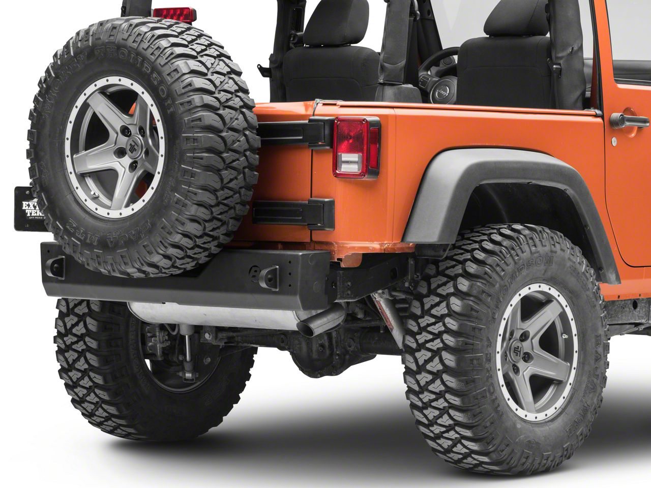 Bestop Jeep Wrangler HighRock 4x4 Modular Rear Bumper; Matte Black ...