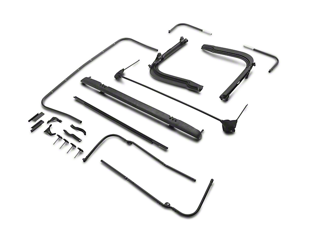 Bestop Factory Style Replacement Bow and Frame Kit (97-06 Jeep Wrangler TJ)